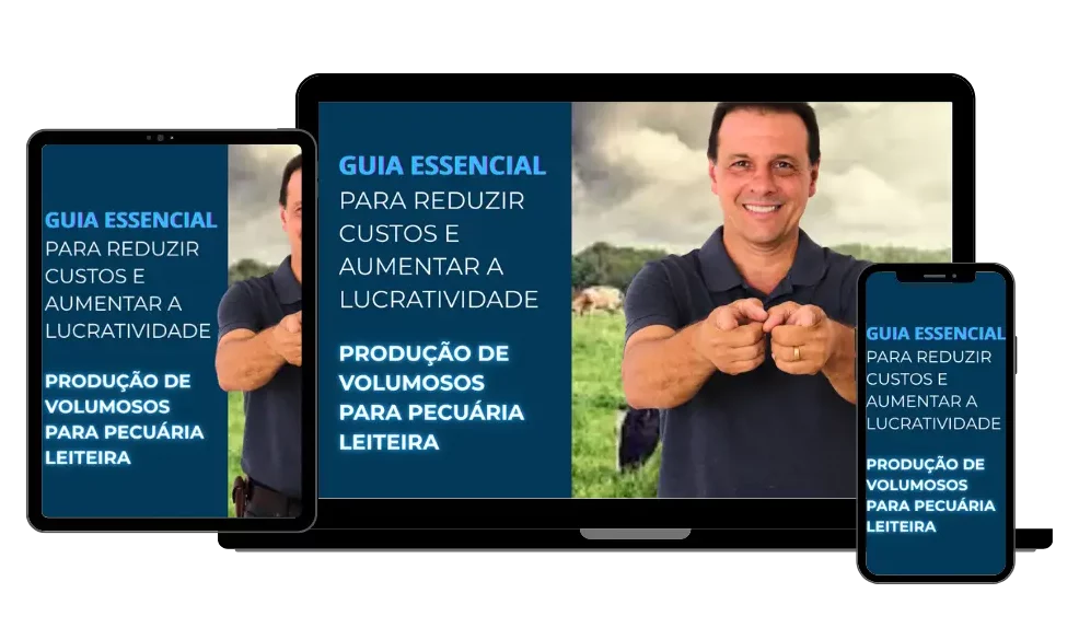 mockup ebook Produção de Volumosos